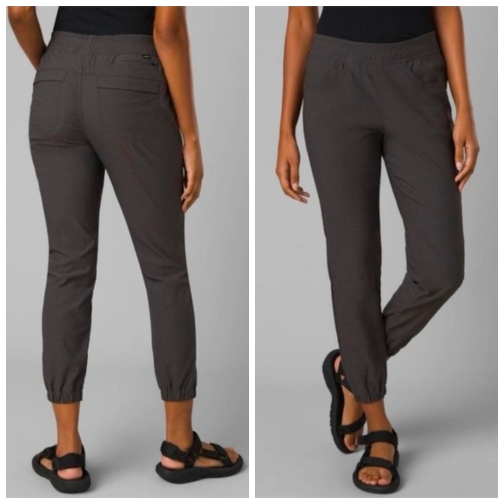 prAna Halle E-Waist Jogger II Dark Iron Gray Hiking Pants 6 NWT Stretch gorpcore